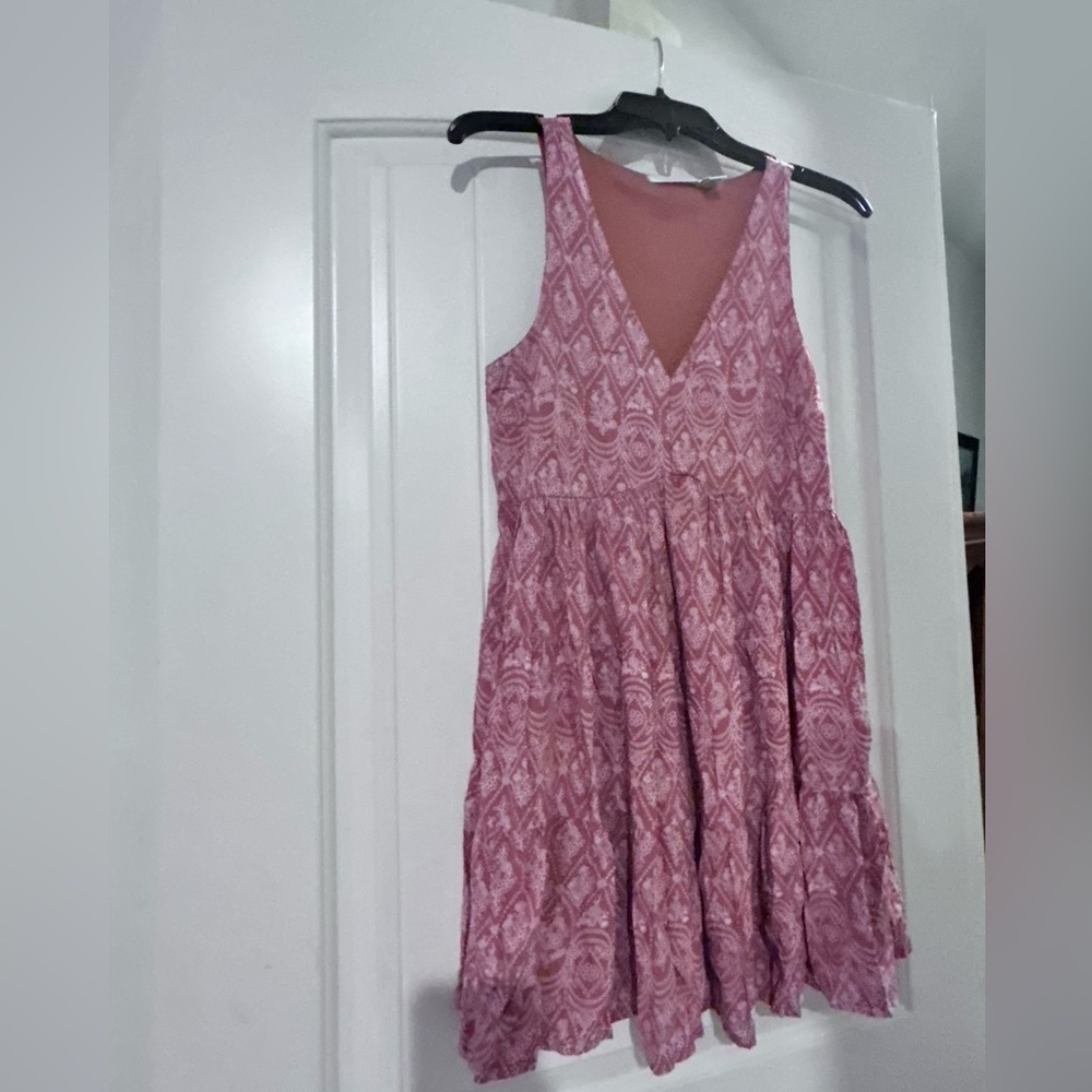 Sincerely Jules Pink Patterned Mini Dress